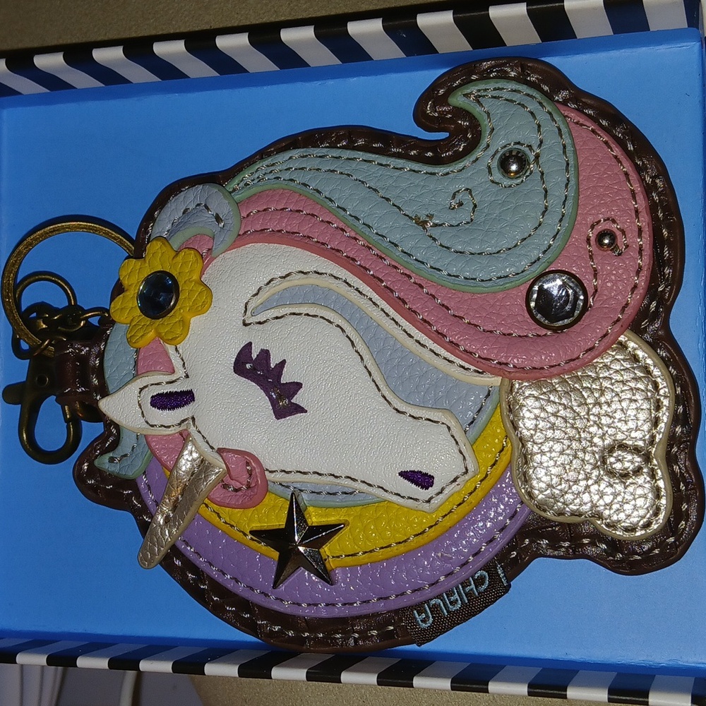 Chala Unicorn Key Fob and Coin Purse - Picture 8 of 16